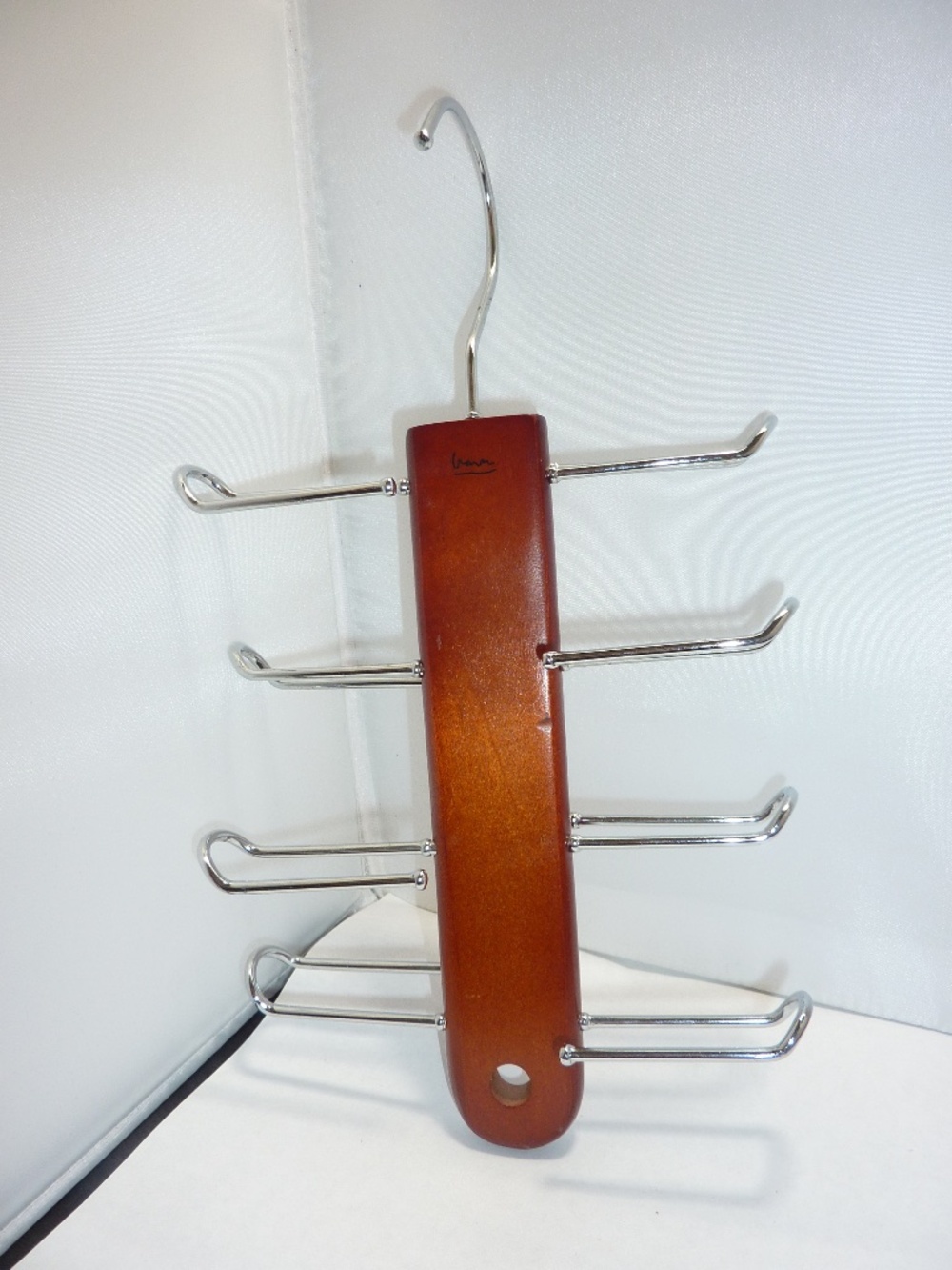 Post Modern Michael Graves  Wood Tie Belts Hanger Closet Organizer Rack